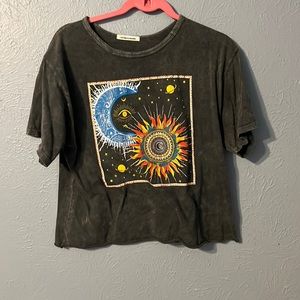 Gray Cropped top